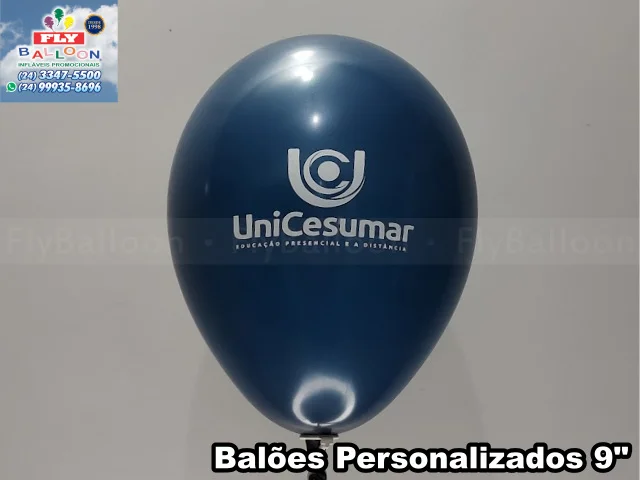 Balão personalizado Unicesumar — balão promocional com logomarca