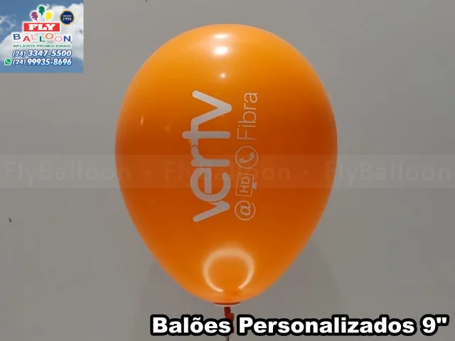 Balão personalizado VerTV — balão promocional para empresa