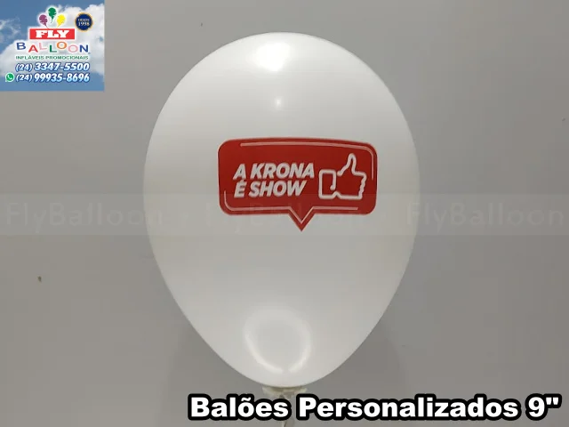 Balões personalizados Krona Tubos e Conexões — balões com logomarca
